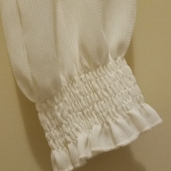 Boohoo Shirred Bardot Top - Picture 7 of 10